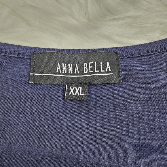 Anna Bella Sleeveless Blouse with Chiffon Detail Size XXL - Picture 6 of 8